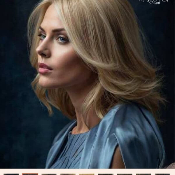 Peluca Natural Rubí de 100% cabello humano con lace front