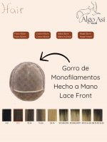 Gorro Peluca Cabello humano M3