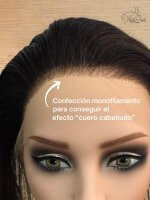 Topper Cabello humano