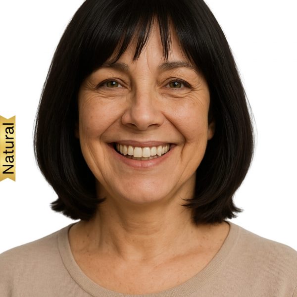 Tupé cabbello natural, prótesis de cabello humano